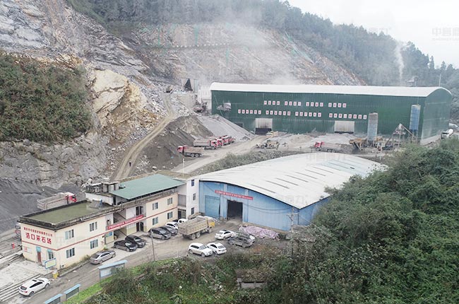 重慶武隆毛坡建材時產1000噸砂石骨料生產線