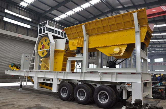 河卵石移動制砂生產線